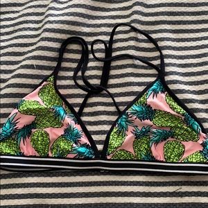 Pineapple bathing suit top